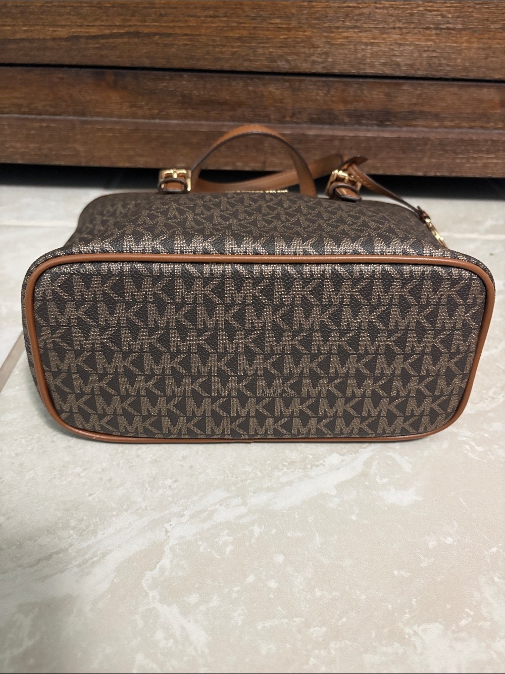 Michael Kors Brown Signature Tote Bag - Picture 3 of 7